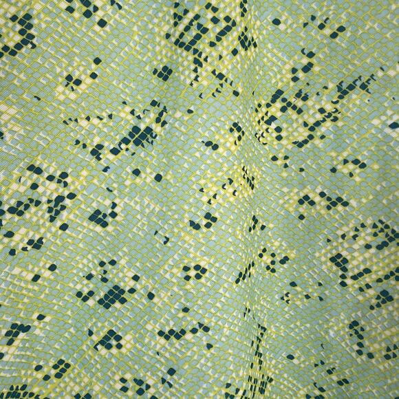 Vintage 70s Dagger Collar Green Snakeskin Disco Shirt / Sz L/XL / Retro Handmade - Picture 9 of 9